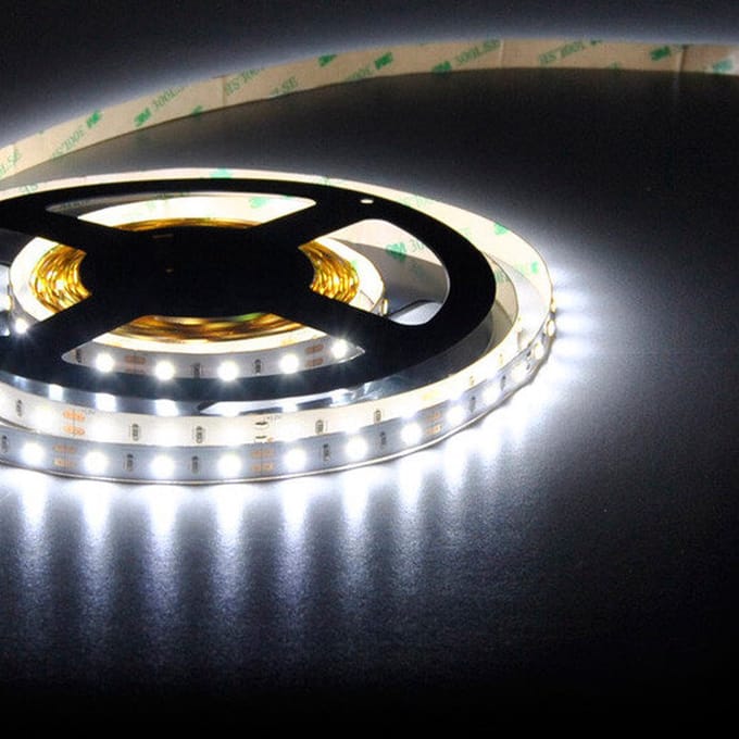LED Strip 2835 60leds/mtr IP20 6500K 4.8W 12V 8mm