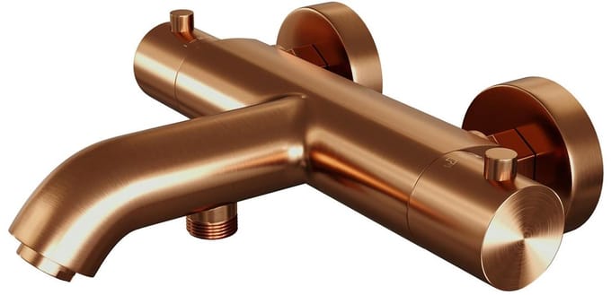 Brauer Copper Edition - Opbouw Baddouche Thermostaatkraan - Koper Geborsteld PVD