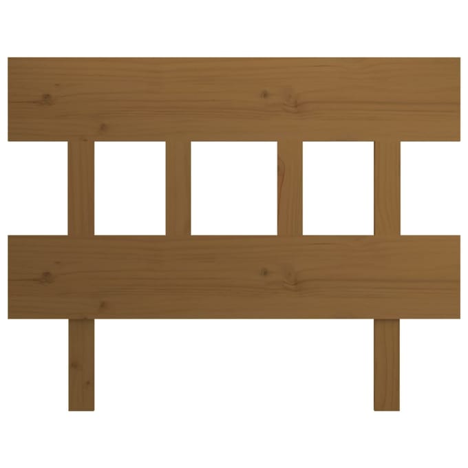 vidaXL Hoofdbord 93,5x3x81 cm massief grenenhout honingbruin