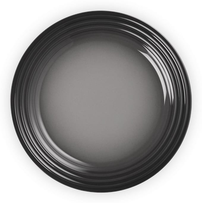 Le Creuset 4 aardewerken ontbijtborden Flint 22cm