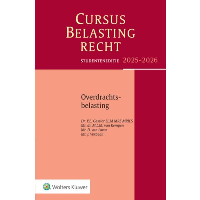 Cursus Belastingrecht / 2025-2026 - Y.E. Gassler