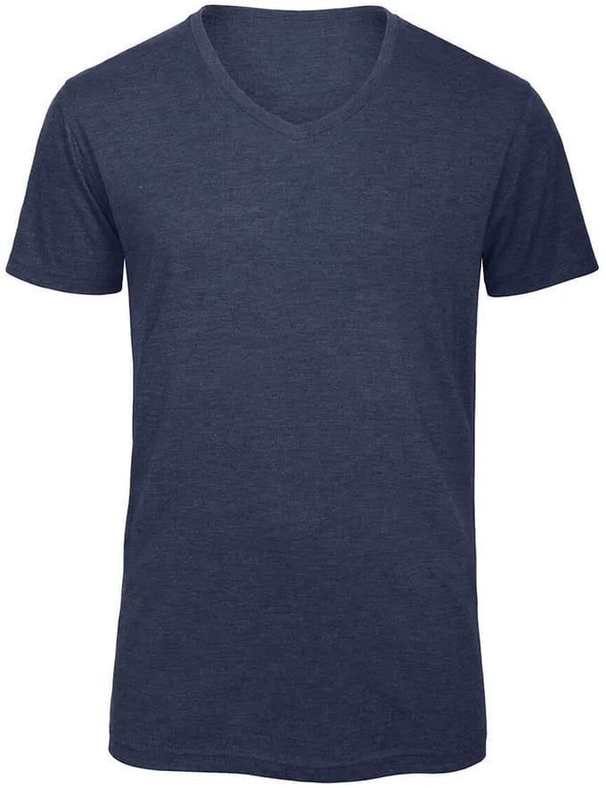 V Triblend/men T-Shirt - Heather Navy - L