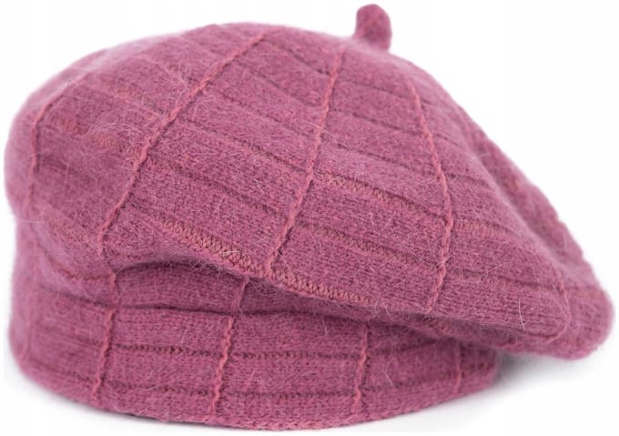 Shaggy Angora Baret - Zachte Roze