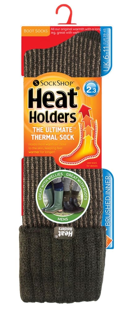 Heat Holders - Thermische laarzensokken voor heren - Khaki Green