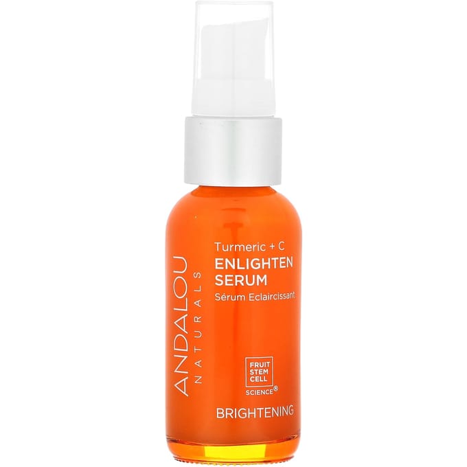 Andalou Naturals, Enlighten Serum, Turmeric + C, Brightening, 1.1 fl oz (32 ml) white