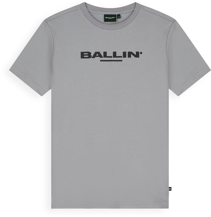 Ballin Amsterdam - Jongens Regular fit T-shirts Crewneck SS - Elephant Grey - Maat 10