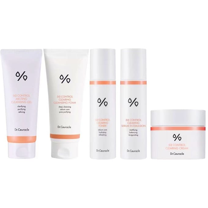 Dr. Ceuracle 5A Shine Control Routine Set Deal 200 ml + 200 ml + 120 ml + 100 ml + 50 ml
