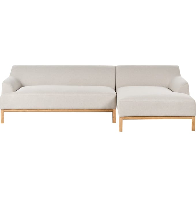 SOSJO - Hoekbank - Lichtbeige - Linkszijdig - Polyester