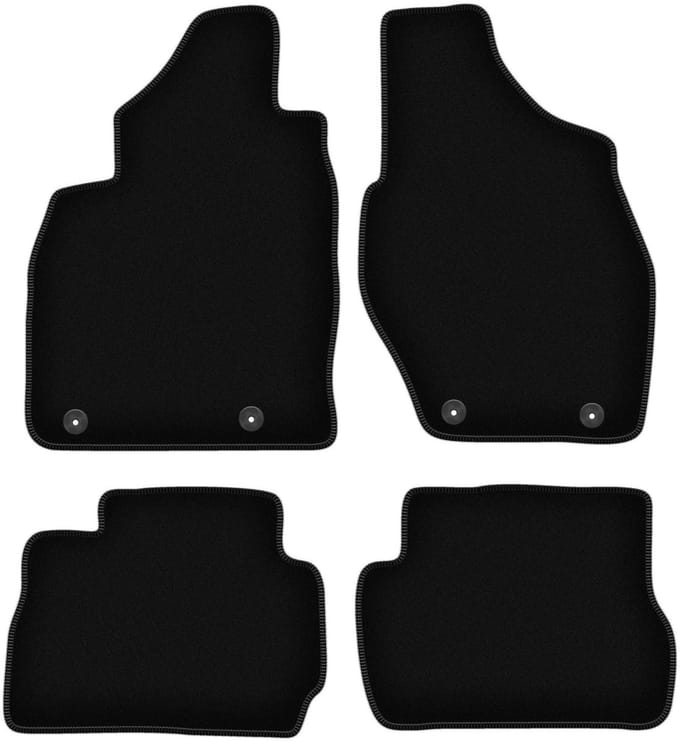BASIC zwarte veloursmatten voor: Mitsubishi Pajero Pinin SUV (1999-2006)