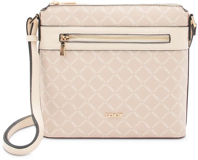 L.CREDI Filiberta Schoudertas 25.5 cm - Dames - white sand