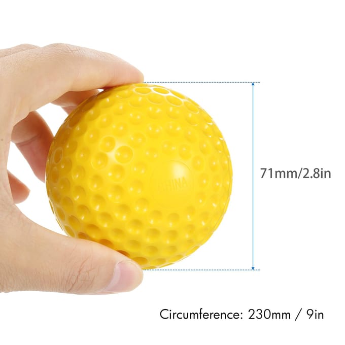 6-pack 9-inch PU putjesballen met trekkoord draagtas voor werpmachine oefening wit
