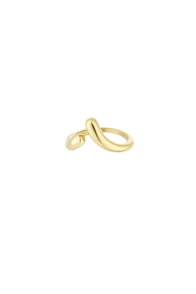Bijoutheek Ring (Sieraad) Vallende Druppel Goud