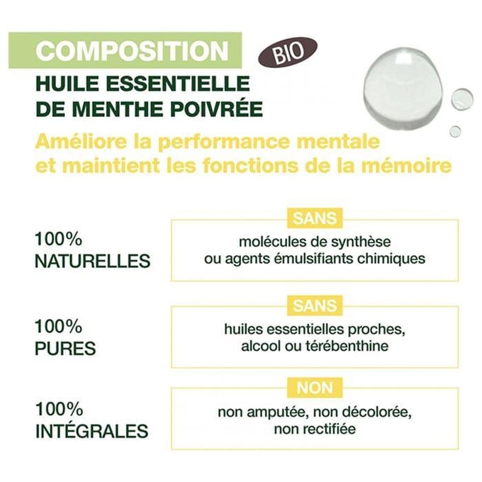 Pranarom - Roll-on Focus - Bio - 5 ml roller