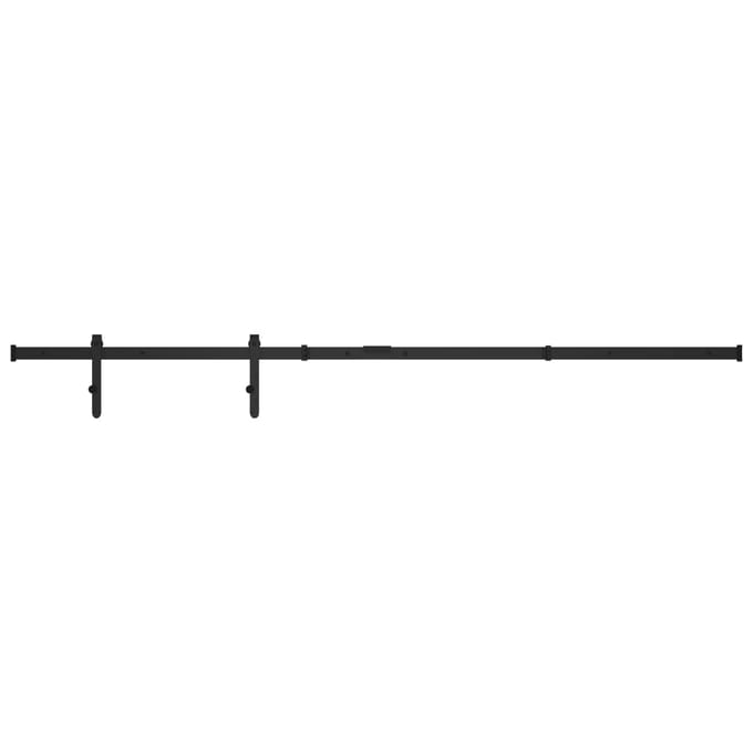 vidaXL - Ophangset - voor - minischuifdeur - 183 - cm - koolstofstaal
