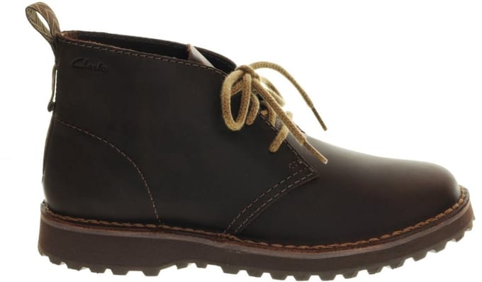 Donkerbruine Leder Bottines Clarcks maat 40