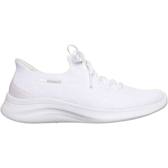 Skechers Ultra Flex 4.0 Textiel Dames Witte Standaard Sneakers