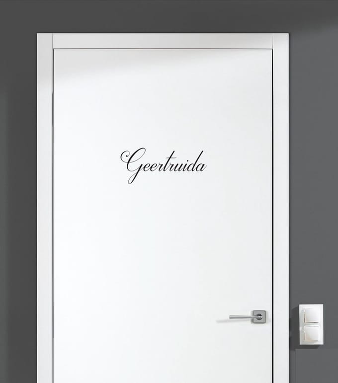 Deursticker Met Naam - Geertruida