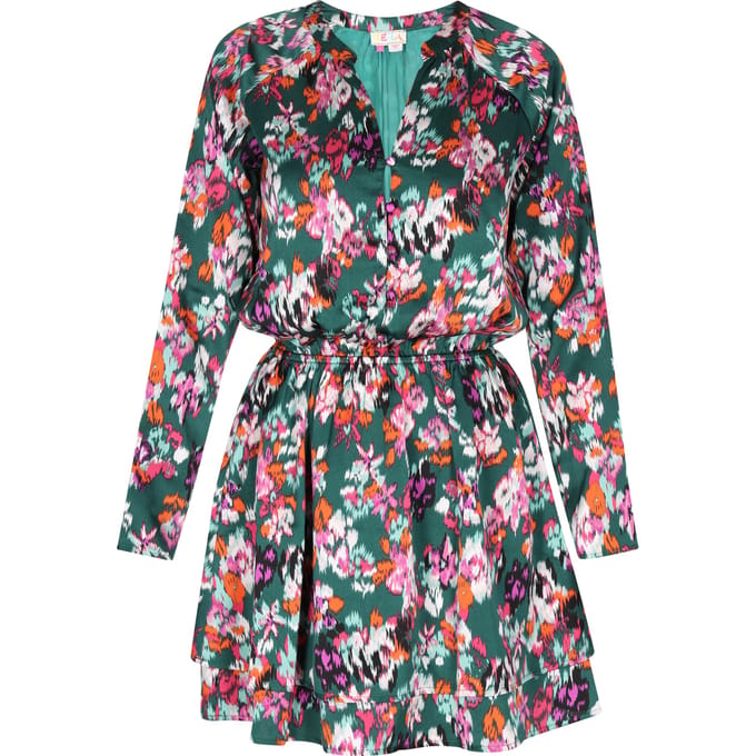 IZIA Jurk Dames Groen Veelkleurig