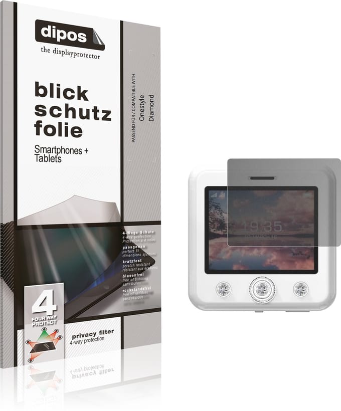 dipos – Matte Privacy Screenprotector geschikt voor Onestyle Diamond | Anti-Spy Beschermfolie