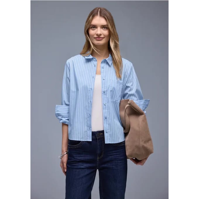 Gestreept overhemd blouse