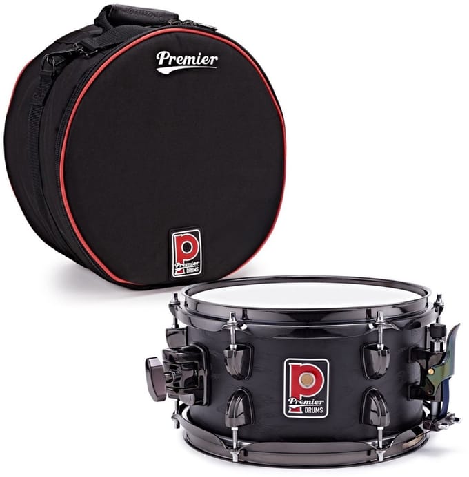 Premier Artist 10 x 5.5 Birch Snare Drum & Soft Case, Stealth Black