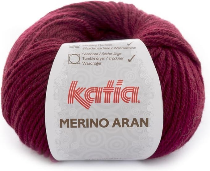 Katia Merino Aran - 23 donker wijnrood - Merinogaren