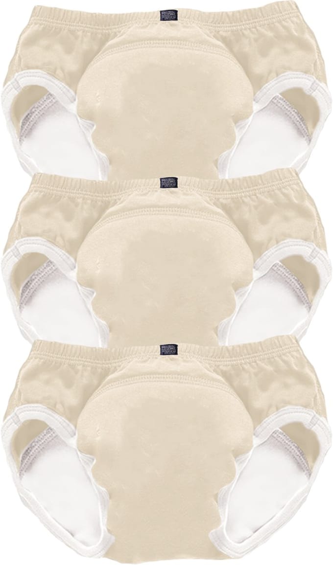 MY CARRY POTTY Oefenbroekjes Zindelijkheidstraining – 2-3 Jaar – 3 Stuks –beige – Herbruikbaar