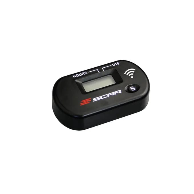 Draadloze motor uurenteller met velcro Scar