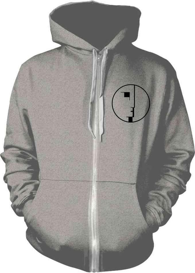 Bauhaus Vest met capuchon -M- Logo Grijs