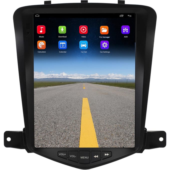 Autoradio 9,7 Pouces Écran Tactile HD pour Android 12 Navigation GPS Carplay Sans Fil gray