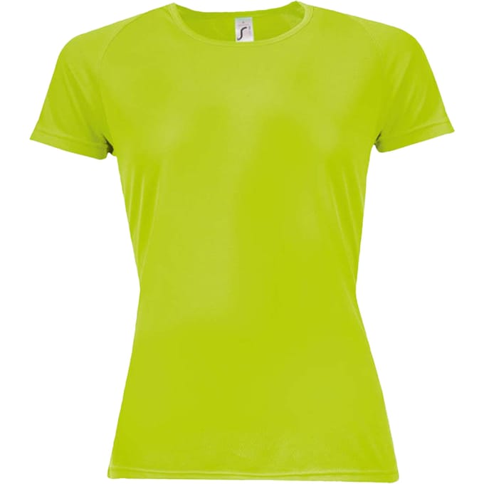 SOLS Dames/Dames Sportief Raglan T-shirt (Neon Groen)
