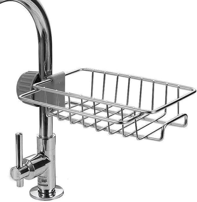 Solidchoice - 3-in-1 Sponshouder voor Keukenwasbak