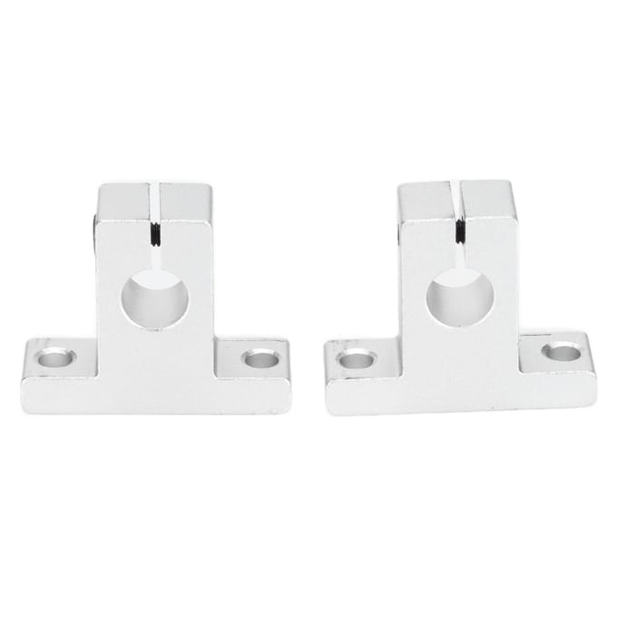 2 stuks Lineaire Bewegingsas Lagers 10mm Aluminiumlegering Stang Rail Geleiders Ondersteuningen voor Lineaire Orbitale