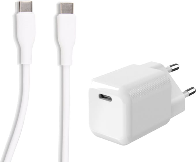 30w usb C snellader - Usb C kabel 1m - Usb C adapter - Oplaadstekker voor telefoon / tablet / laptop