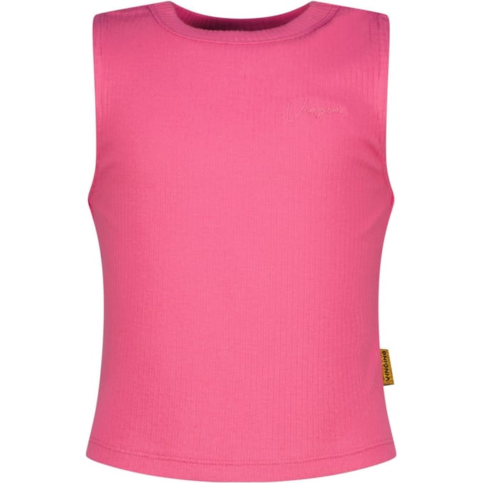 Vingino Girls Basic-crop Rib Top Top Sangria Sunset Taglia: 6 | Camicie Outlet | kids | Giallo