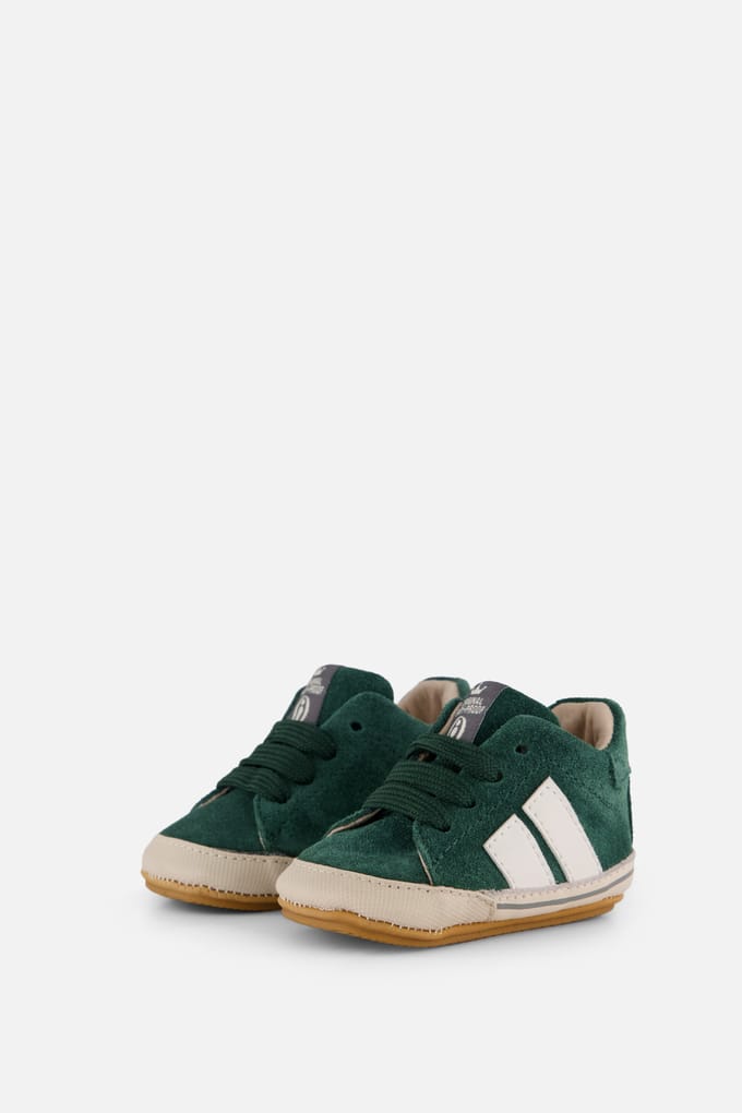 Shoesme Leren Lopen Sneakers groen Suède - Maat 21