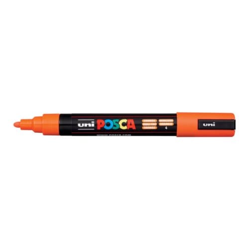 Posca marker met conische punt schrijfdikte medium donkeroranje