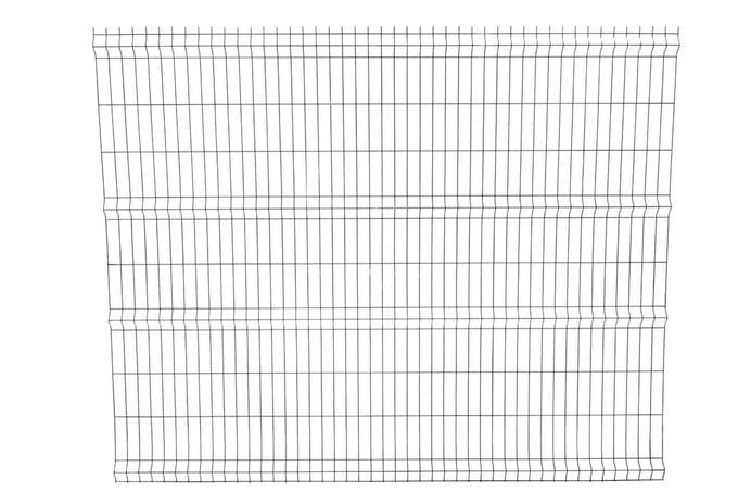 Enkelstaaf hekwerk zwart 200cm hoog 250cm breed.