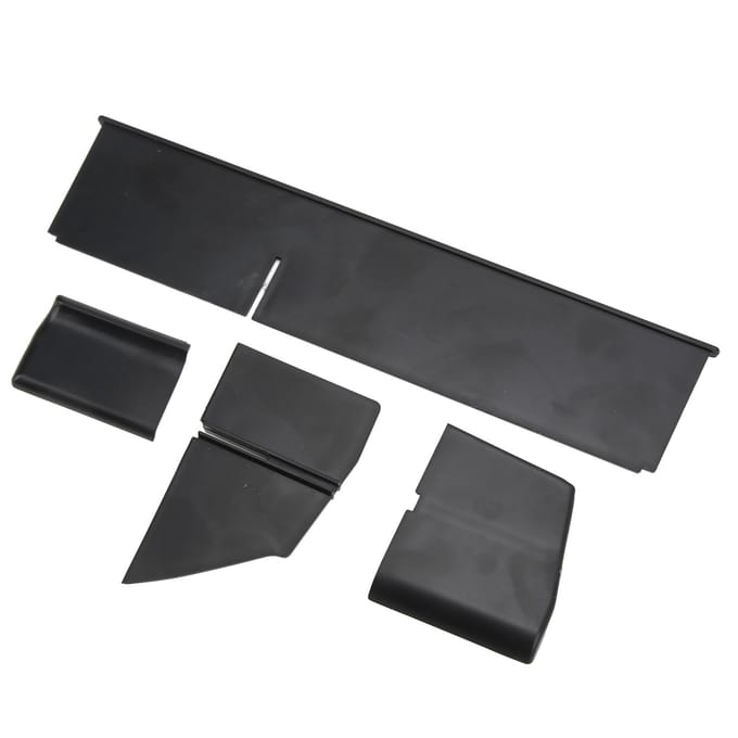 4 Pièces Organiseurs Séparateurs de Boîte à Gants Accessoires Intérieurs Remplacement pour Tesla Model 3 Y 2021 black