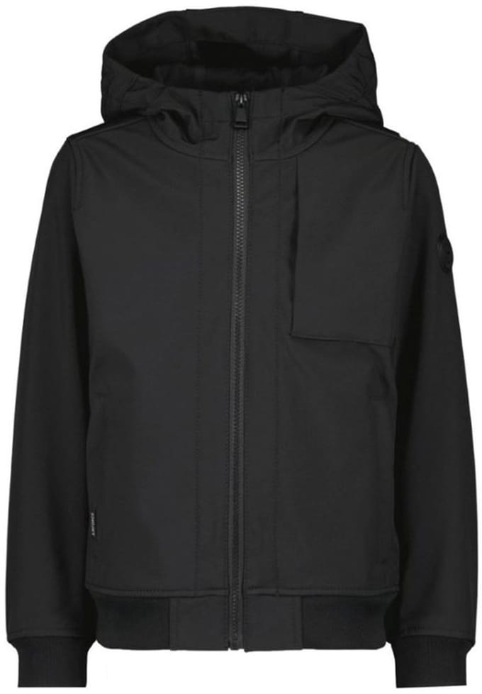 Chestpocket Softshell Jas Kinderen True Black 10