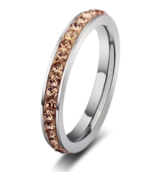 Amanto Ring Erien G - 316 Staal - 4mm - maat 60 - 19mm