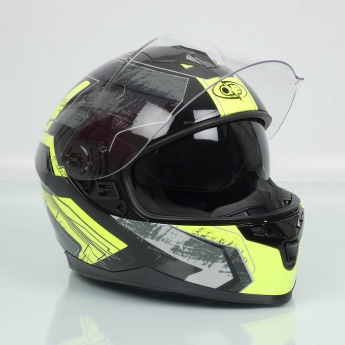 one cr7 evolution geel integraalhelm maat s 55-56cm voor motorfiets nieuw