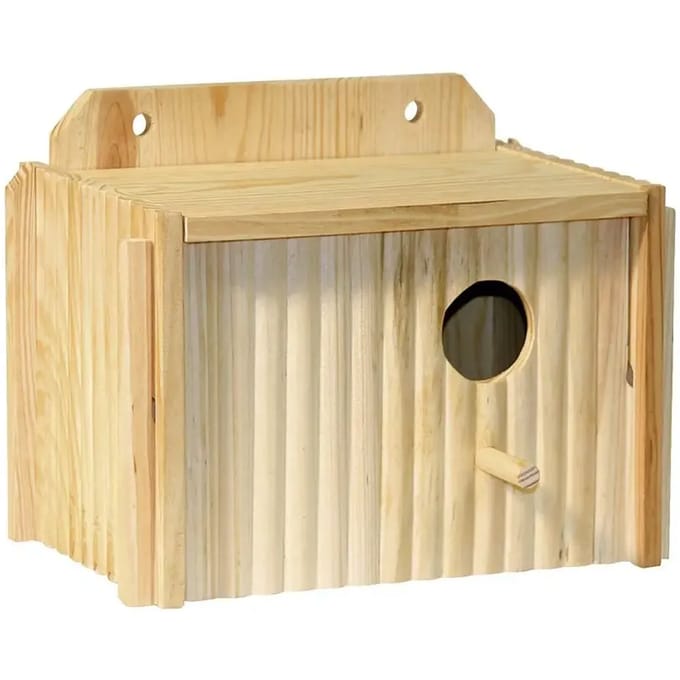 Houten parkietennestkast Kerbl