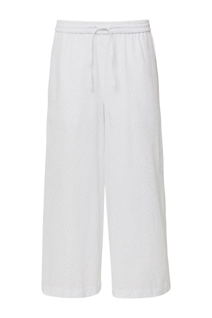 Comma Pants 7/8 White Größe: 40 | Ausgestellte Hosen Outlet | Damen | Weiß