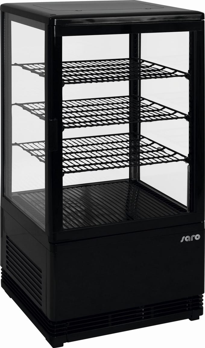 Saro SC 70 Mini convectie koelvitrine - vrijstaand - zwart