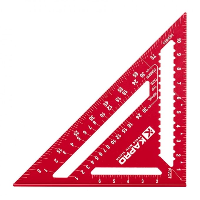 Timmermanswinkelhaak 300 mm Aluminium Driehoek Kapro 446-30cm