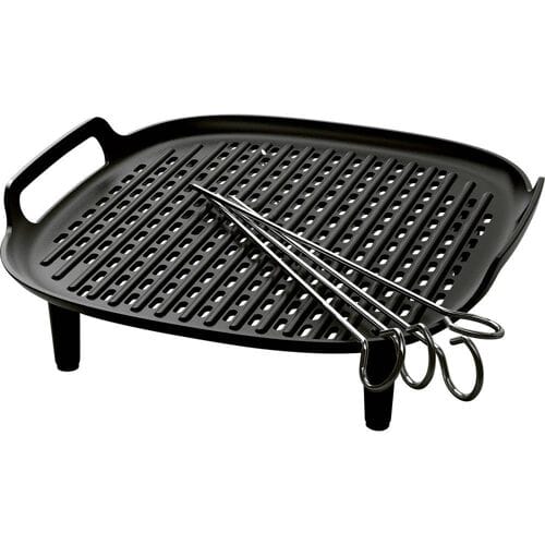 Philips Grill Set Airfryer Accessoire - HD9926/00 - Geschikt voor Philips - Grillplaat met 4 spiesen