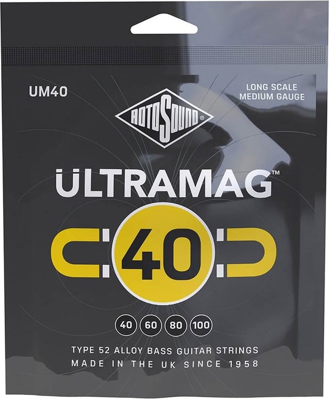Rotosound UM40 Bassnaren Set Type 52 Alloy Wound (040-100)