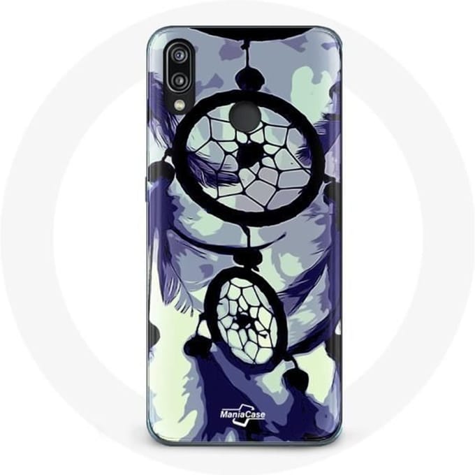 Coque pour Huawei P20 Lite Attrape Rêve violet gris et Noir