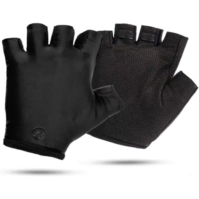 Rogelli Solid Heren Fietshandschoenen - Zomer - Geen Padding - Zwart